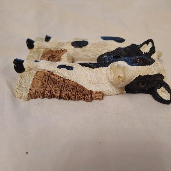 New Vicki Lane Ceramic Dairy Cow Single Light Switch Cover - Picture 6 of 8